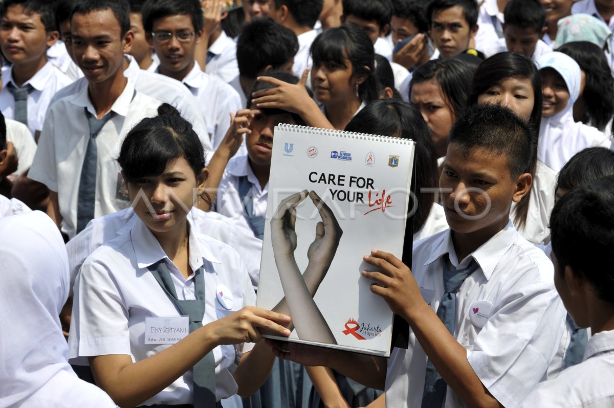 JAKARTA STOP AIDS ANTARA Foto