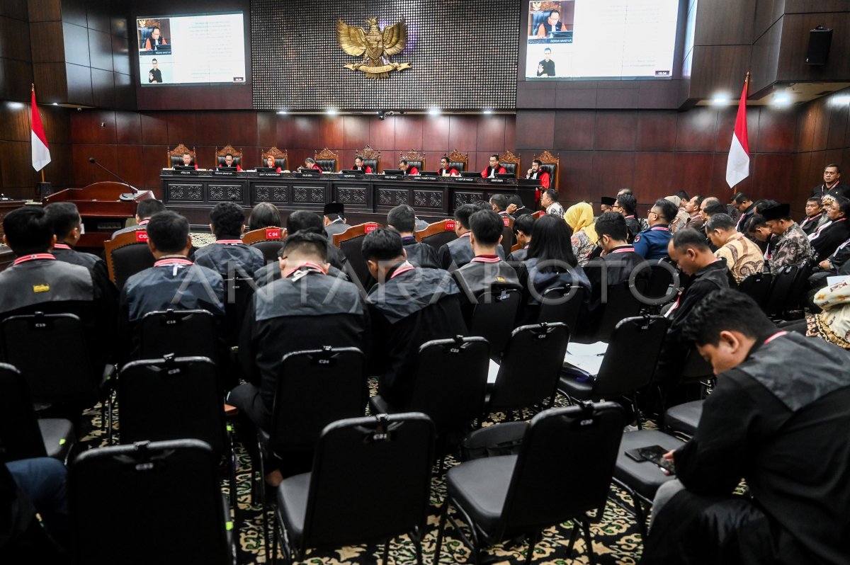 Sidang Putusan Dismissal MK PHPU Pileg 2024 ANTARA Foto