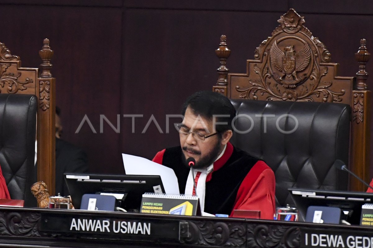 Mk Tolak Seluruh Permohonan Pemohon Antara Foto