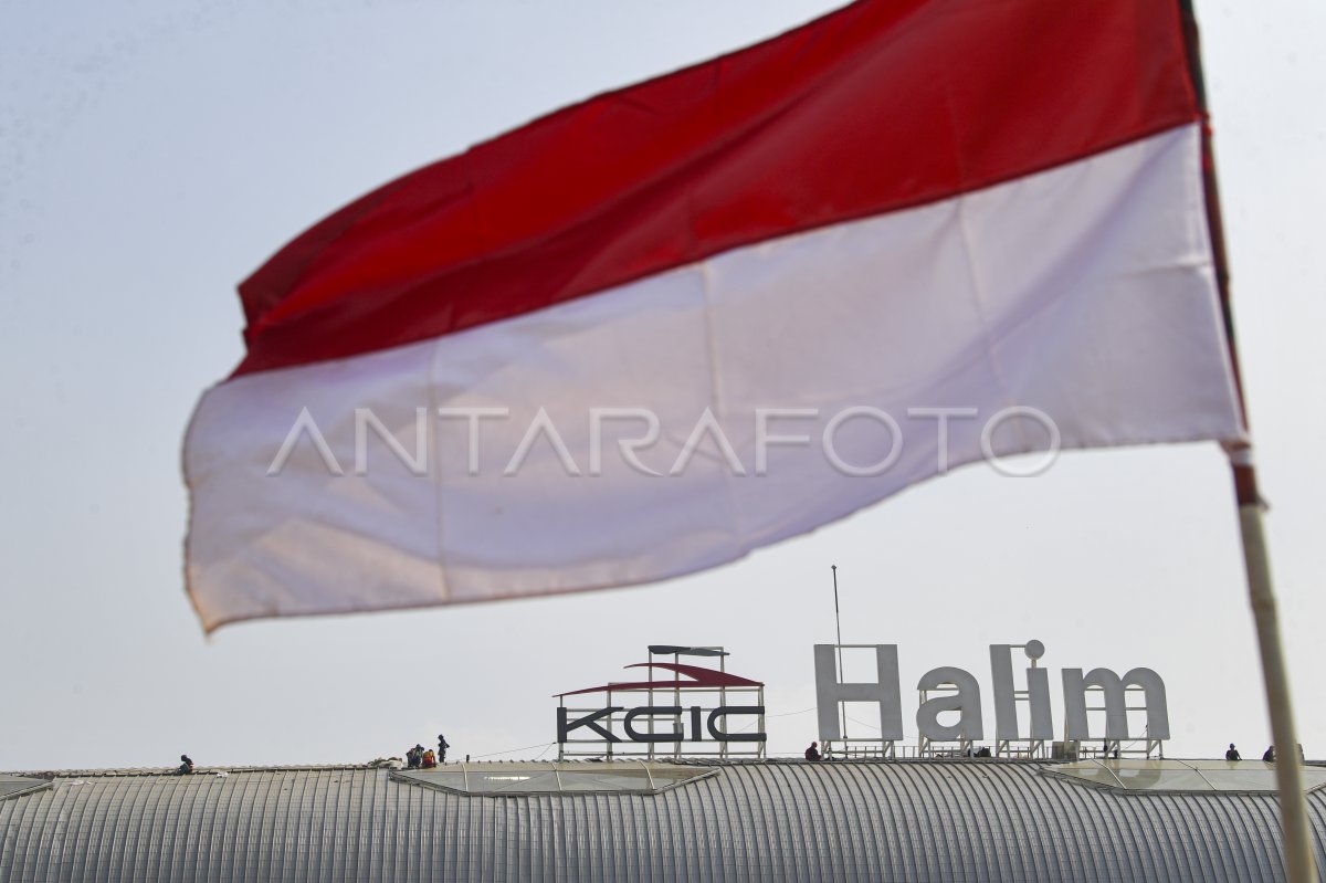 Progres Pembangunan Stasiun Kereta Cepat Di Halim ANTARA Foto