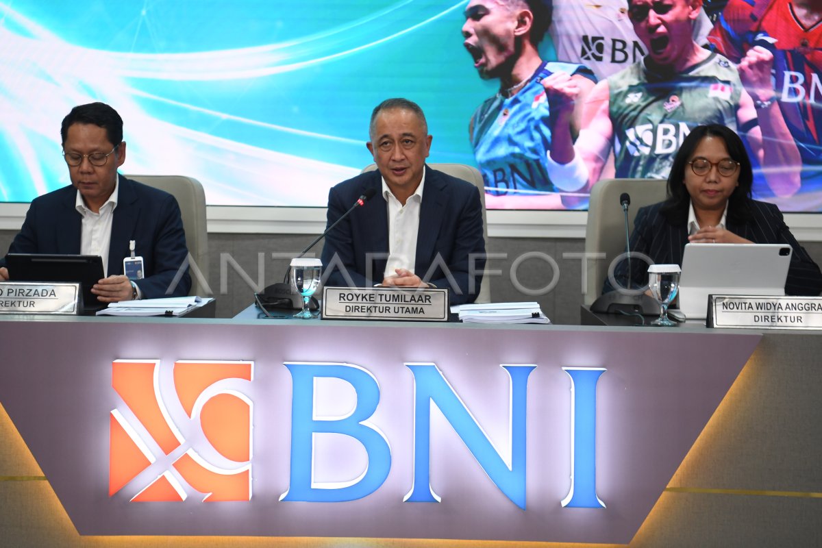 Paparan Kinerja BNI Kuartal I 2024 ANTARA Foto