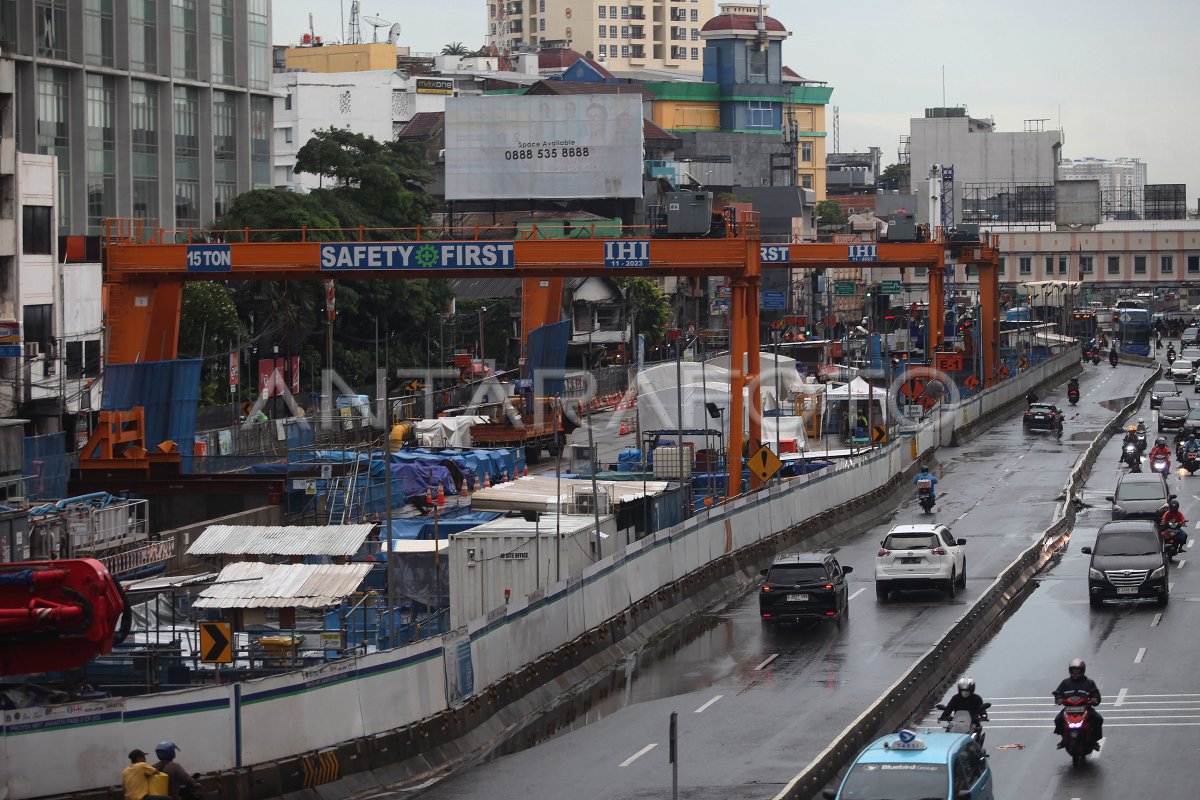 Perkembangan Proyek Mrt Fase Antara Foto