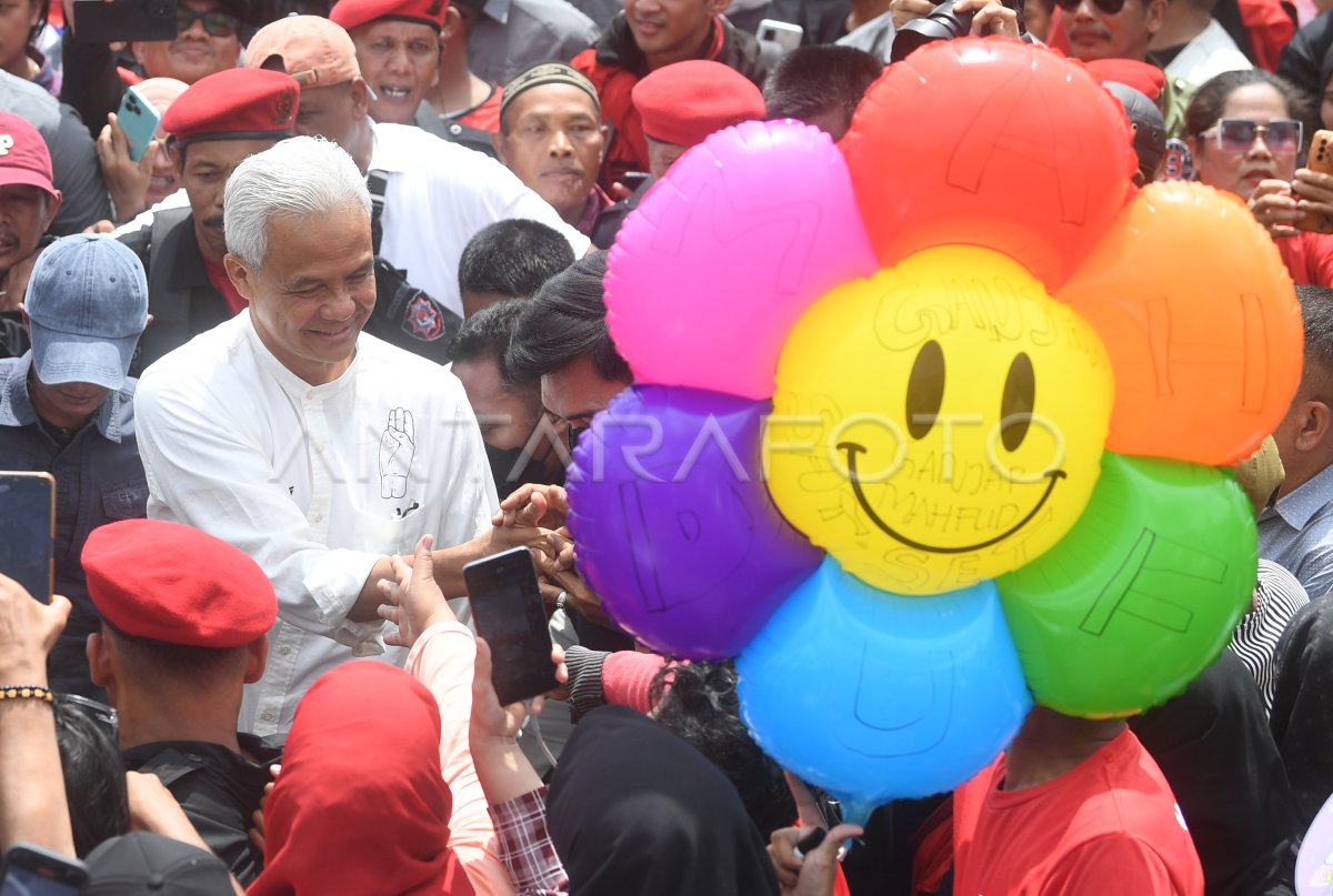 Kampanye Ganjar Di Balikpapan ANTARA Foto