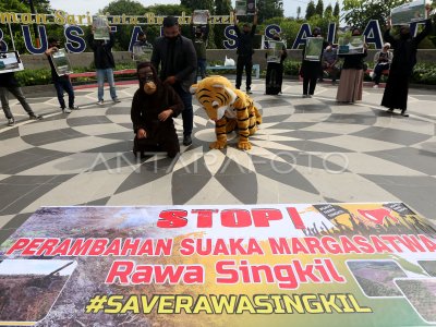 Penolakan Perambahan Kawasan Margasatwa Rawa Singkil Antara Foto