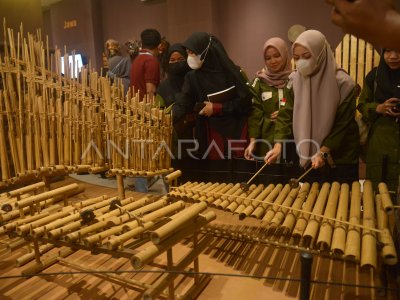 Pameran Alat Musik Tradisional Nusantara Antara Foto