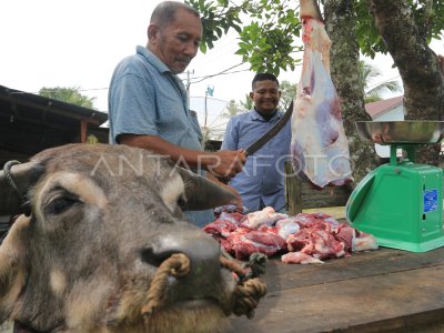 Tradisi Meugang Ramadhan Di Aceh Antara Foto