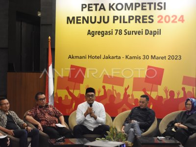 Survei Peta Kompetisi Menuju Pilpres Antara Foto