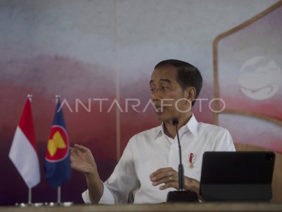 Keterangan Presiden Jelang Ktt Asean Antara Foto