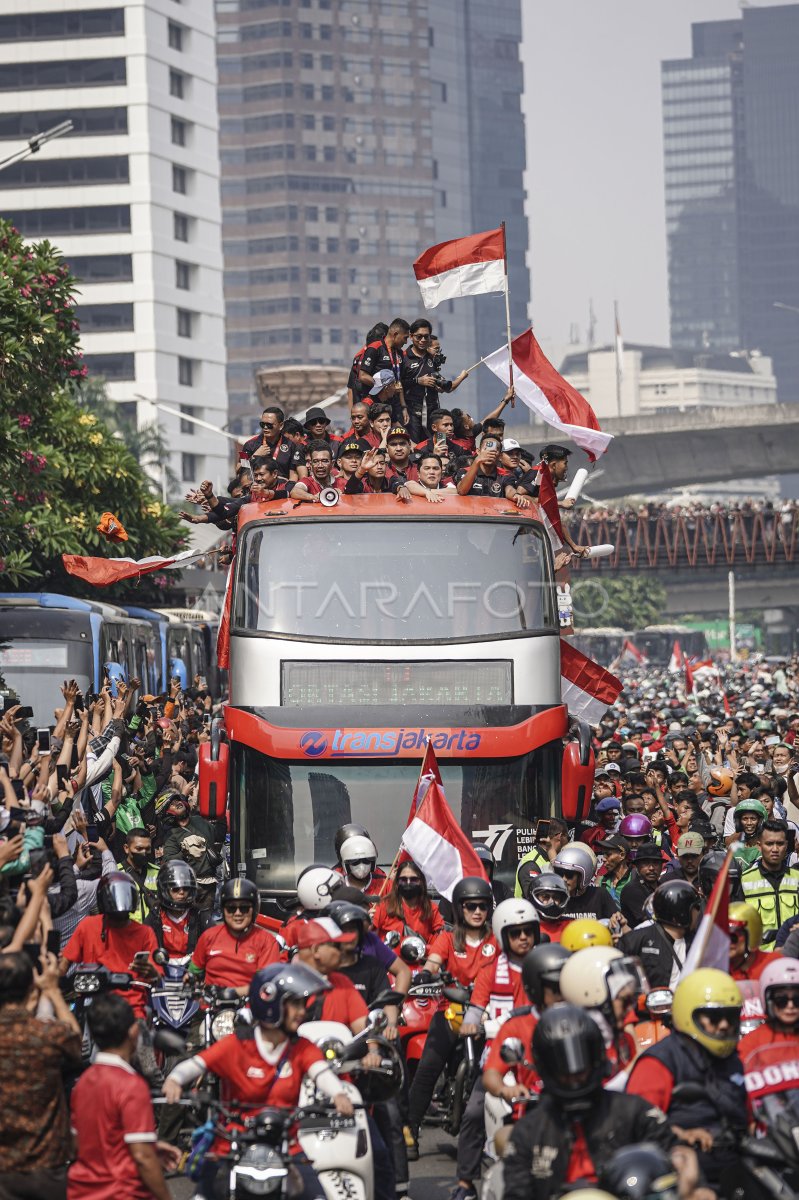 Arak Arakan Timnas Indonesia U Antara Foto