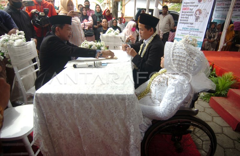 Nikah Gratis Penyandang Disabilitas Antara Foto