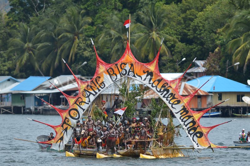 Kirab Api Pon Papua Di Kabupaten Jayapura Antara Foto