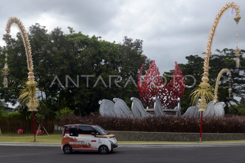 Mobil Listrik Sebagai Kendaraan Resmi Ktt G Di Bali Antara Foto