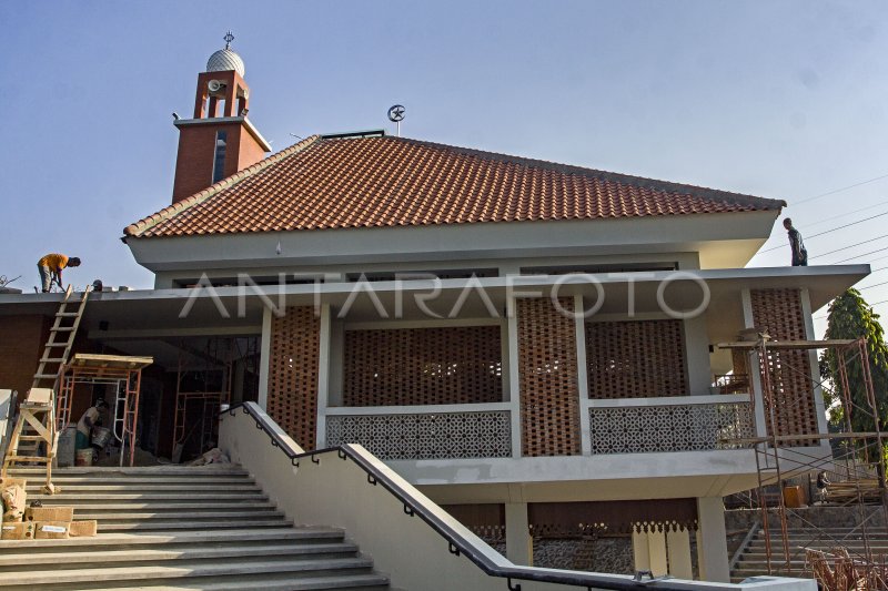 Pembangunan Masjid Kalijodo Antara Foto