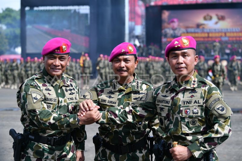 Sertijab Komandan Korps Marinir Antara Foto