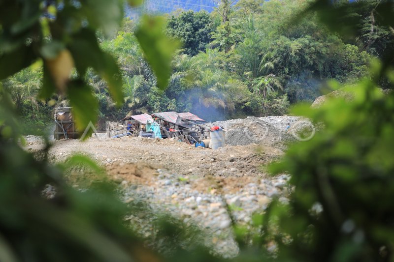 TAMBANG EMAS ILEGAL DI ACEH BARAT ANTARA Foto