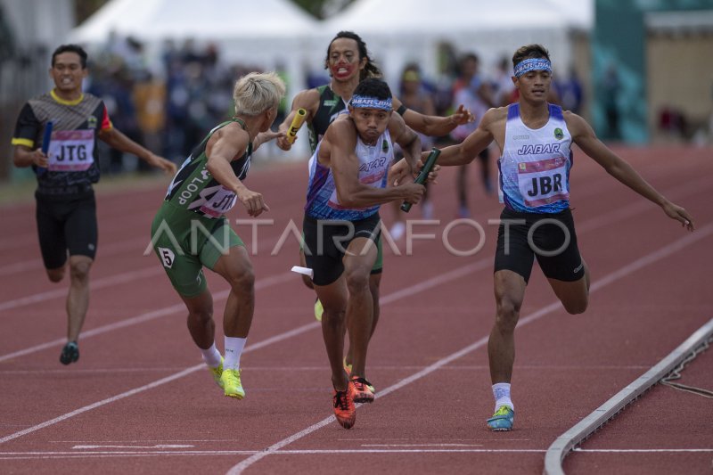 JABAR JUARA LARI 4X400 METER ESTAFET PUTRA PON PAPUA ANTARA Foto