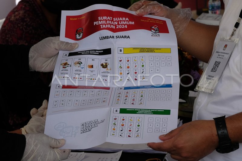 SIMULASI PENYEDERHANAAN DESAIN SURAT SUARA UNTUK PEMILU 2024 ANTARA Foto