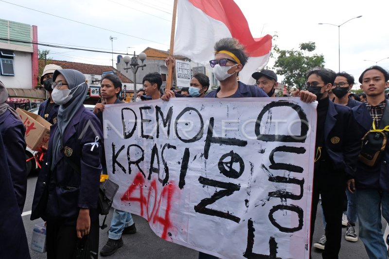 Aksi Damai Mahasiswa Magelang Antara Foto