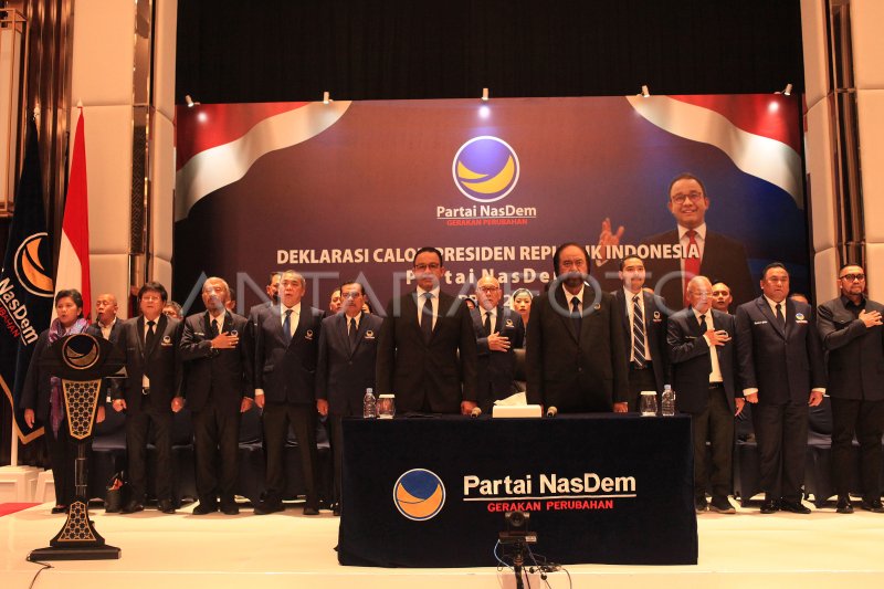 DEKLARASI CAPRES PARTAI NASDEM ANTARA Foto