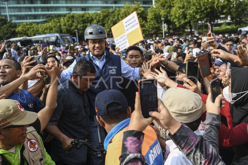 PERPISAHAN ANIES BASWEDAN SEBAGAI GUBERNUR DKI JAKARTA ANTARA Foto