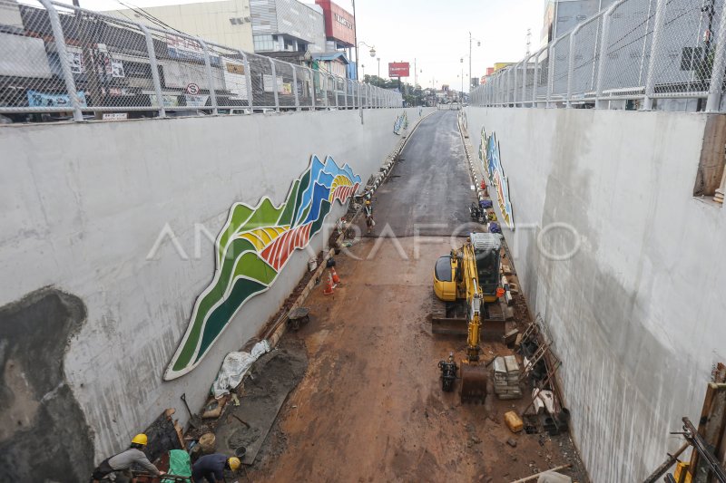 Progress Underpass Dewi Sartika Antara Foto