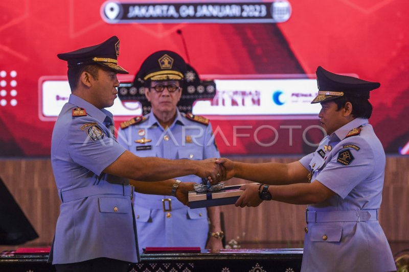 Pelantikan Dirjen Imigrasi Kemenkumham Silmy Karim Antara Foto