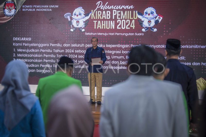 PELUNCURAN KIRAB PEMILU TAHUN 2024 ANTARA Foto