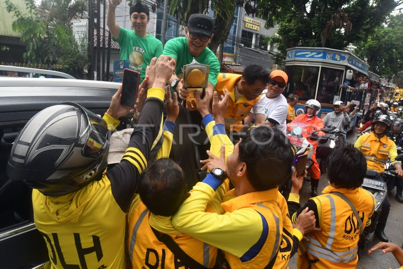 PAWAI SAMBUT PIALA ADIPURA DI KOTA BOGOR ANTARA Foto