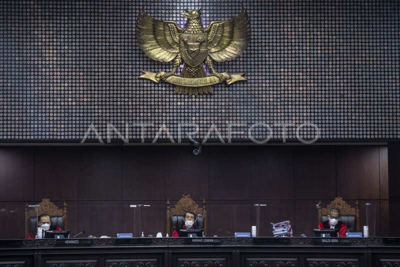 Sidang Uji Formil Dan Materiil Uu Cipta Kerja Antara Foto