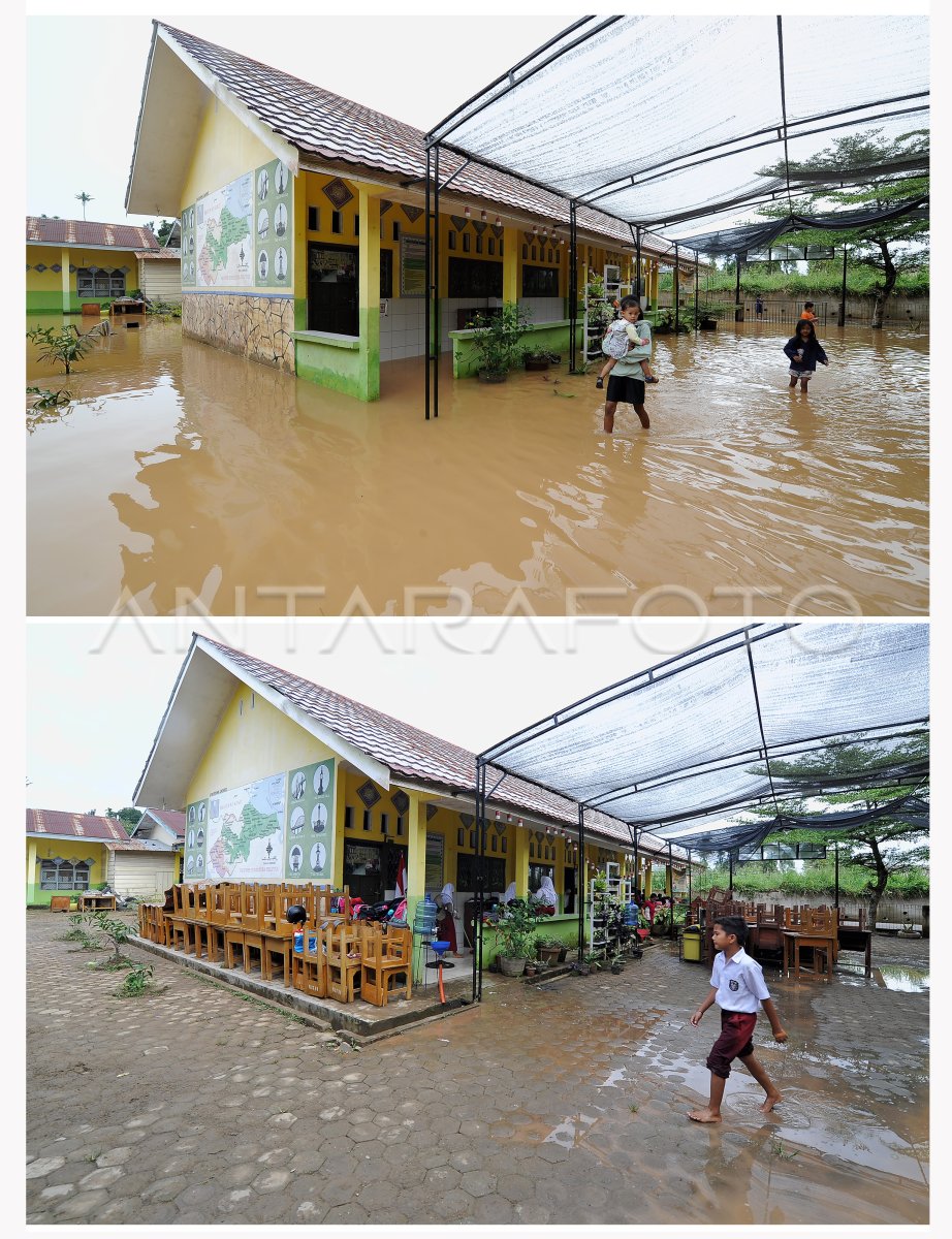 Sekolah Terdampak Banjir Di Jambi Antara Foto