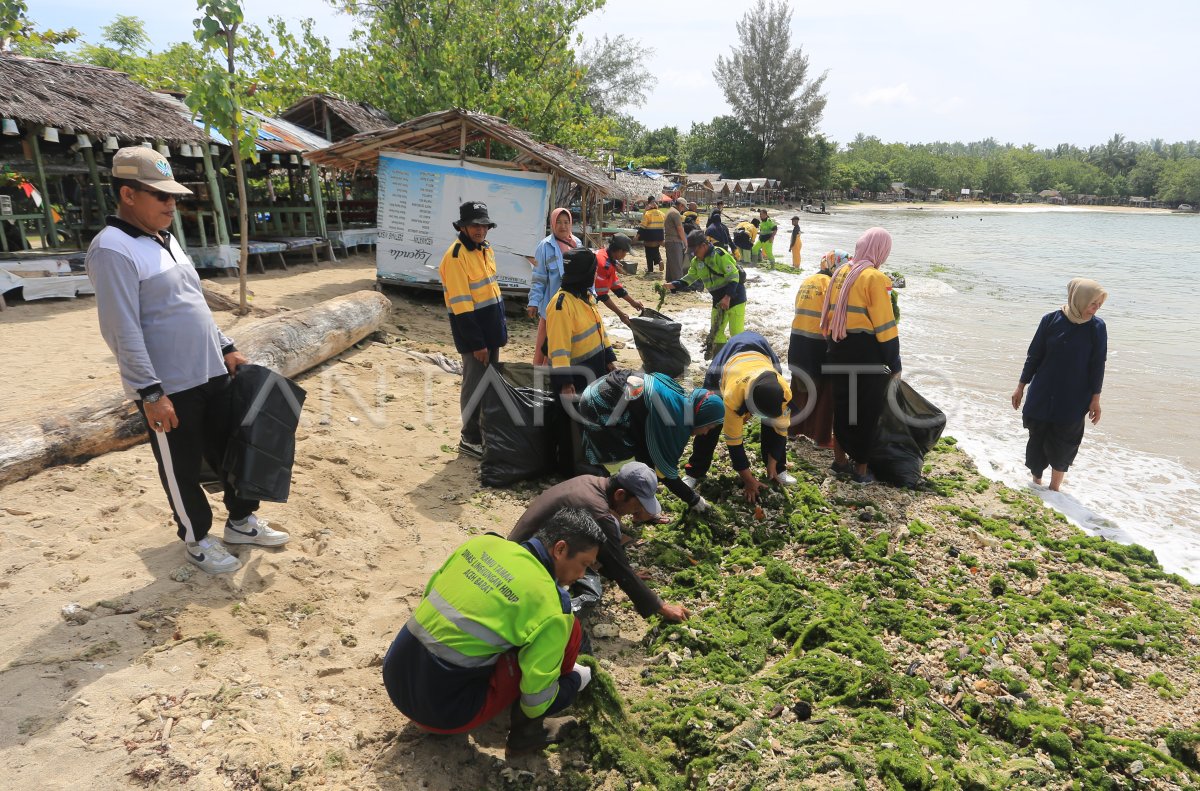 Aksi pembersihan pantai wisata di Aceh Barat