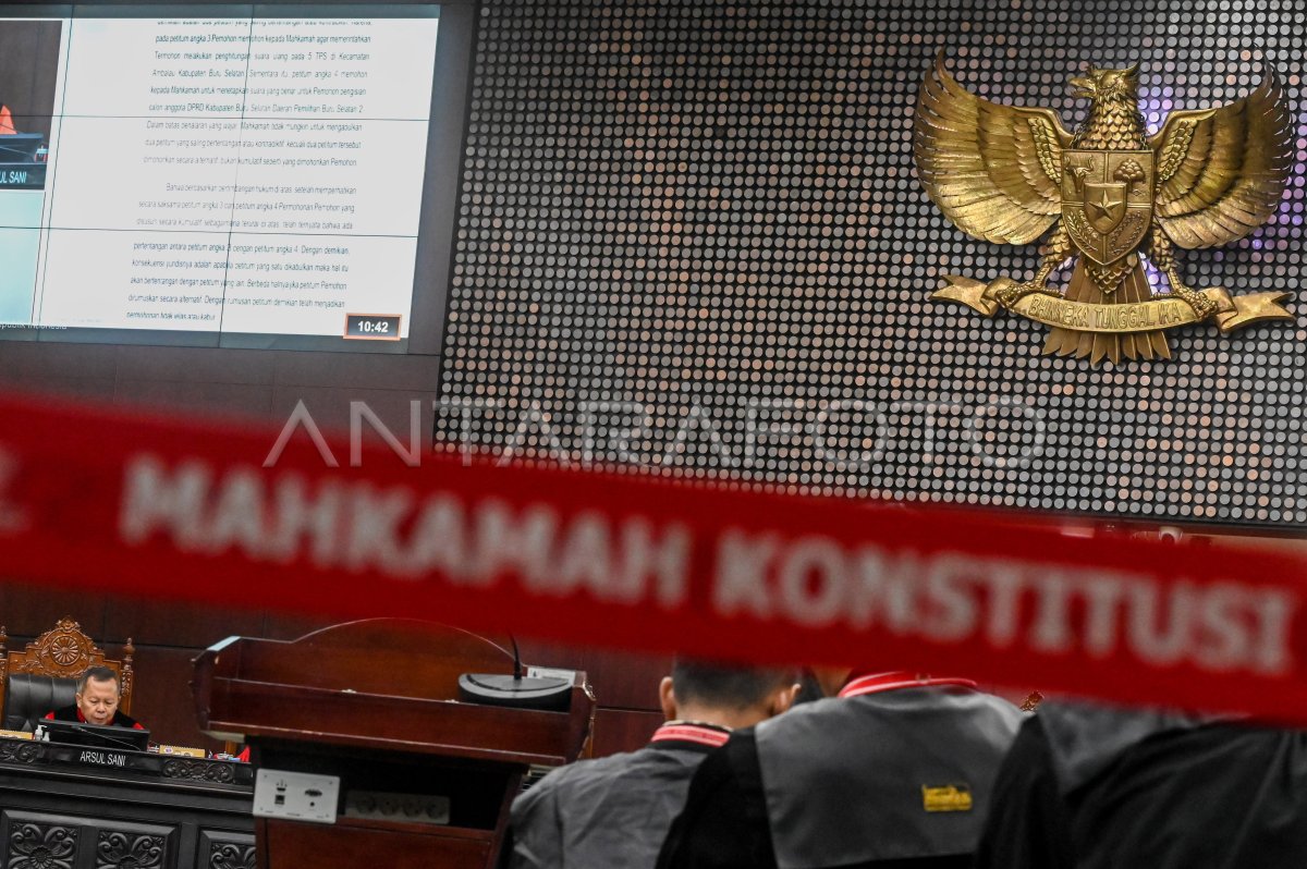Sidang Putusan Dismissal MK PHPU Pileg 2024 ANTARA Foto Sidang Putusan Dismissal MK PHPU Pileg 2024 ANTARA Foto