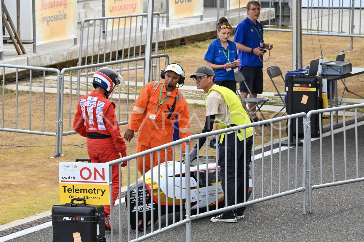 Sesi practice Shell Eco marathon 2024 di Mandalika