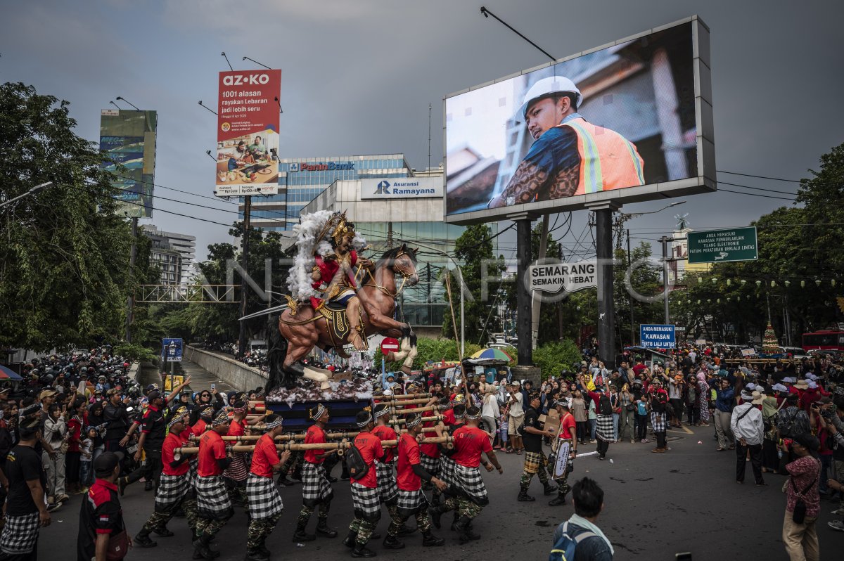 Pawai ogoh-ogoh di Semarang
