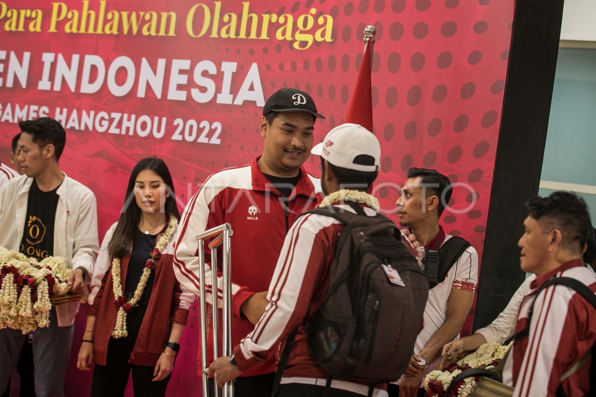 Penyambutan kedatangan atlet Asian Para Games
