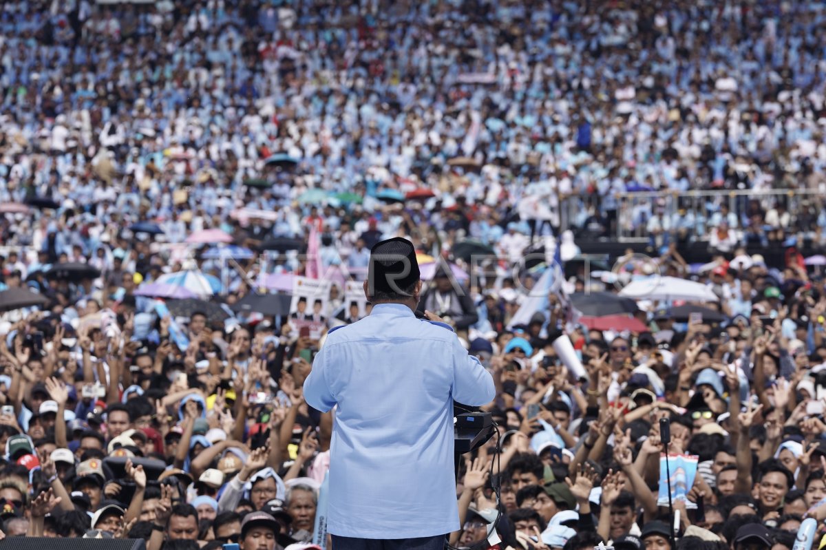 Kampanye Akbar Terakhir Prabowo Gibran Di Jakarta Antara Foto