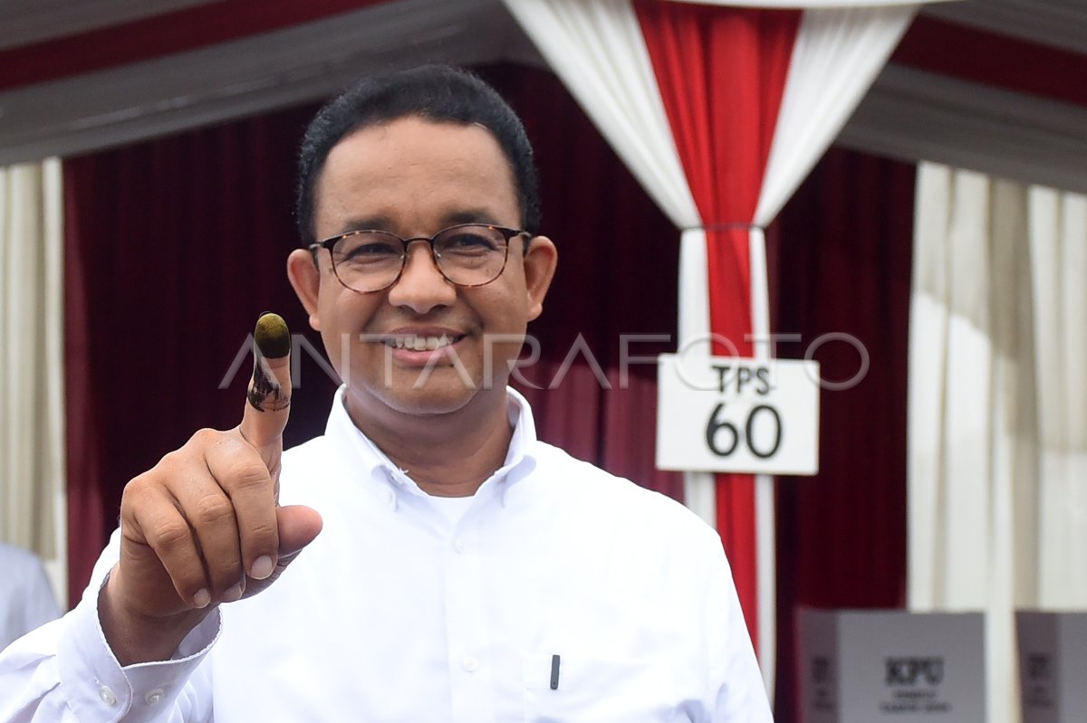 Anies Baswedan Gunakan Hak Pilihnya Pada Pemilu 2024 Antara Foto