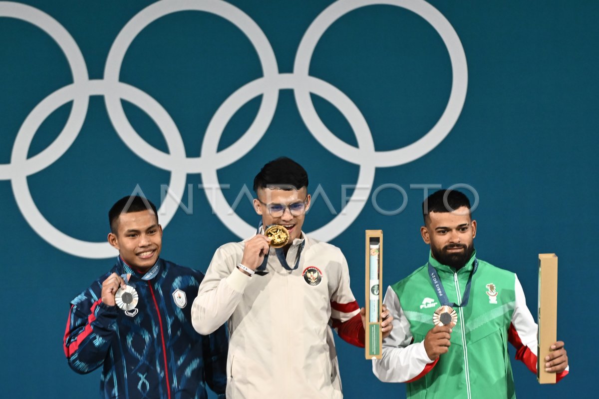 Olimpiade Paris 2024 : Lifter Rizki Juniansyah Raih Emas | ANTARA Foto