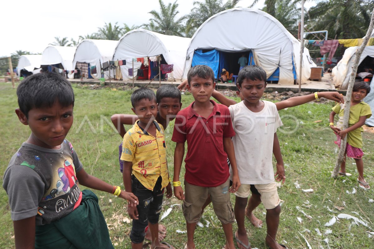 Imigran etnik Rohingya di Aceh Timur