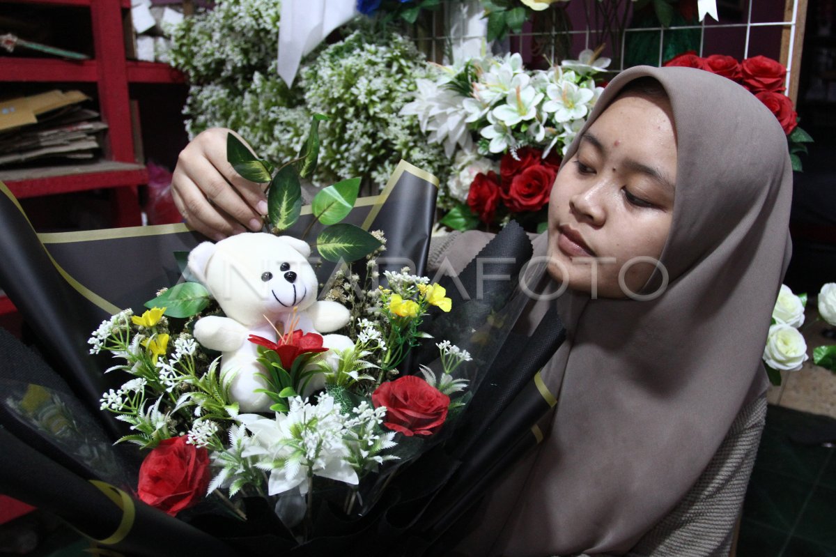 Penjualan buket valentine mulai meningkat