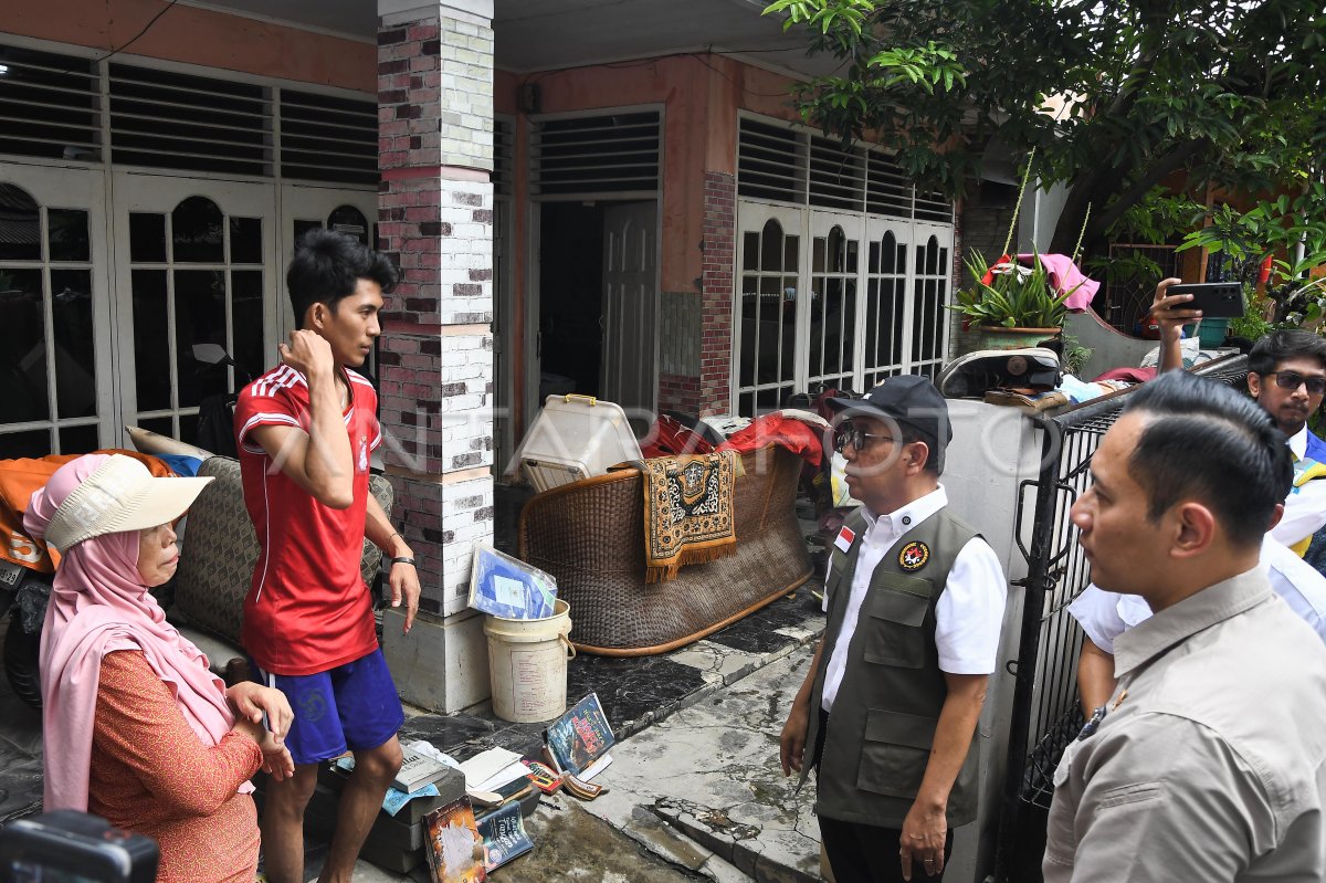 Menko Pratikno dan Menko AHY meninjau pascabanjir Bekasi