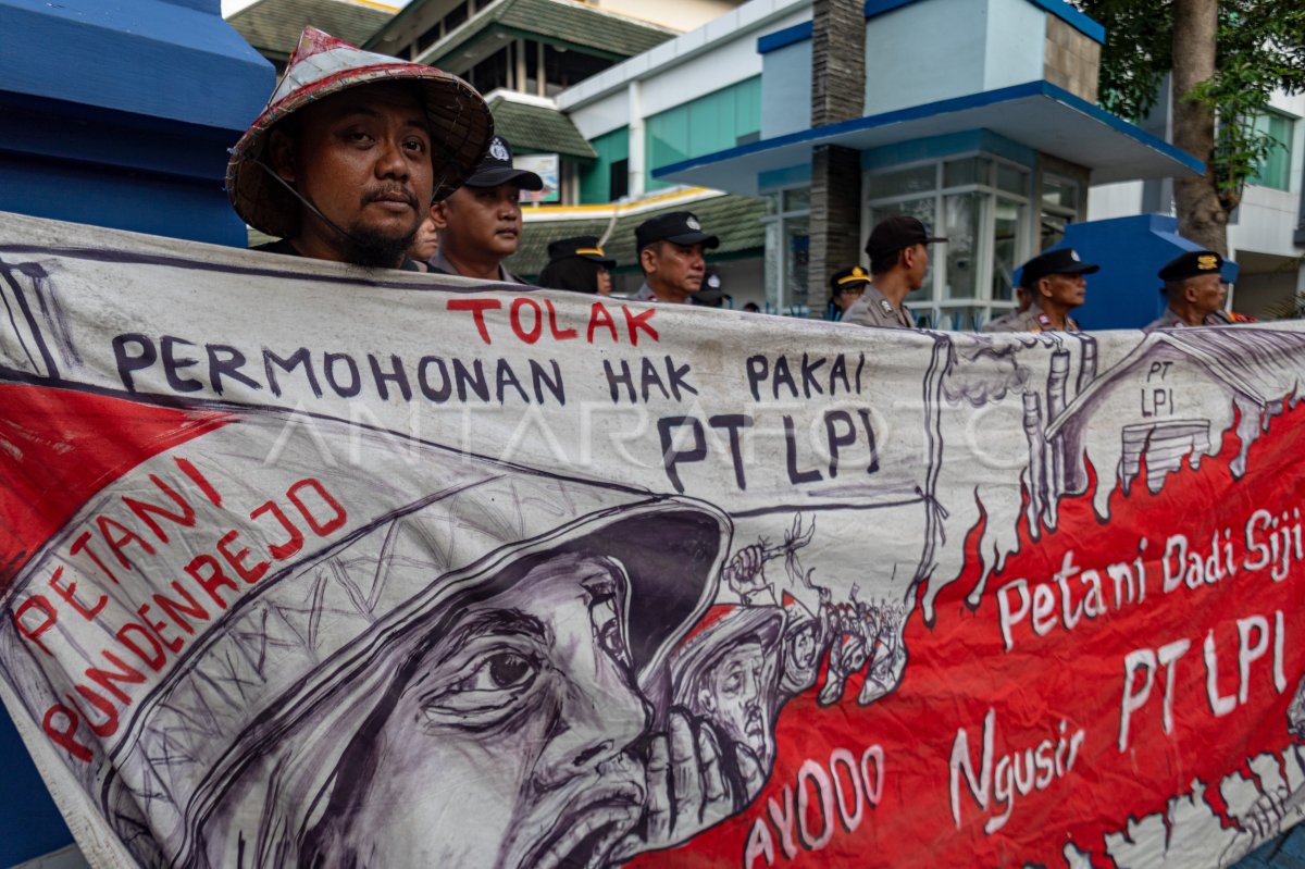 Aksi petani pundenrejo atas konflik agraria tanah sengketa