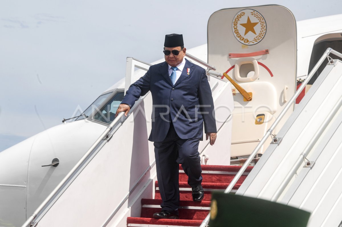 Prabowo Subianto arrived in Brunei Darussalam
