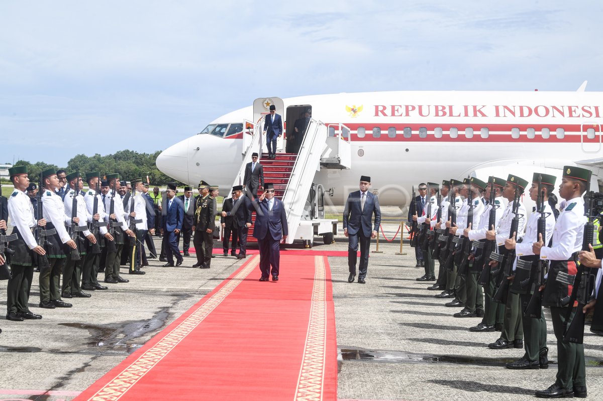 Prabowo Subianto arrived in Brunei Darussalam