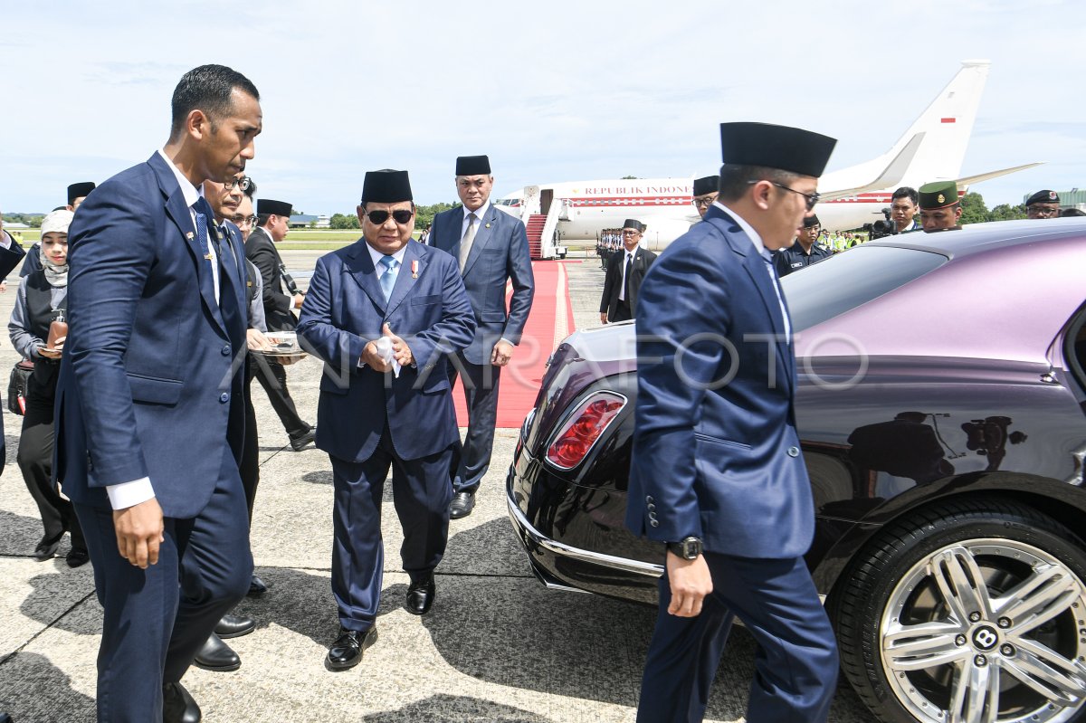 Prabowo Subianto arrived in Brunei Darussalam
