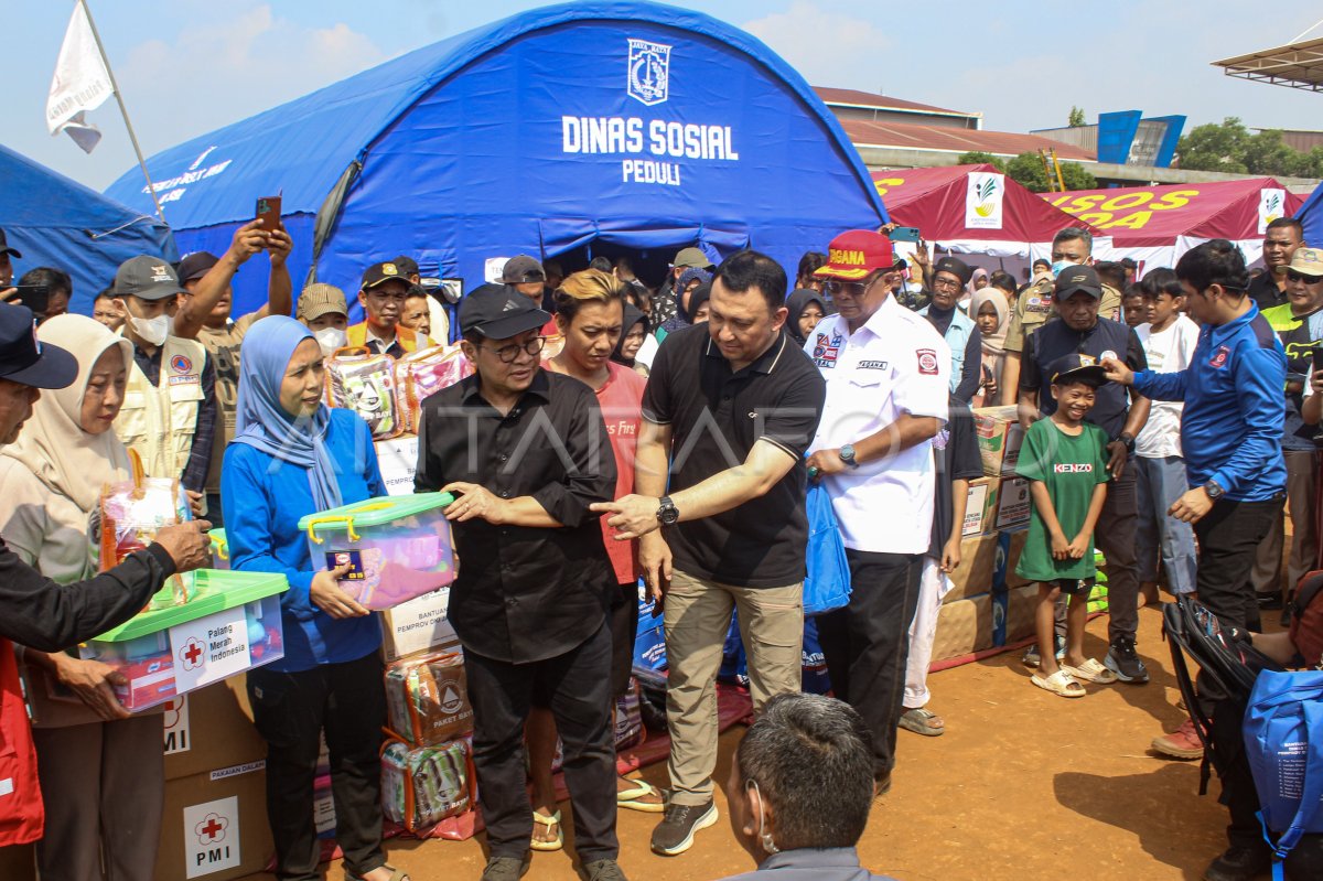 Gubernur DKI Jakarta tinjau pengungsian korban kebakaran
