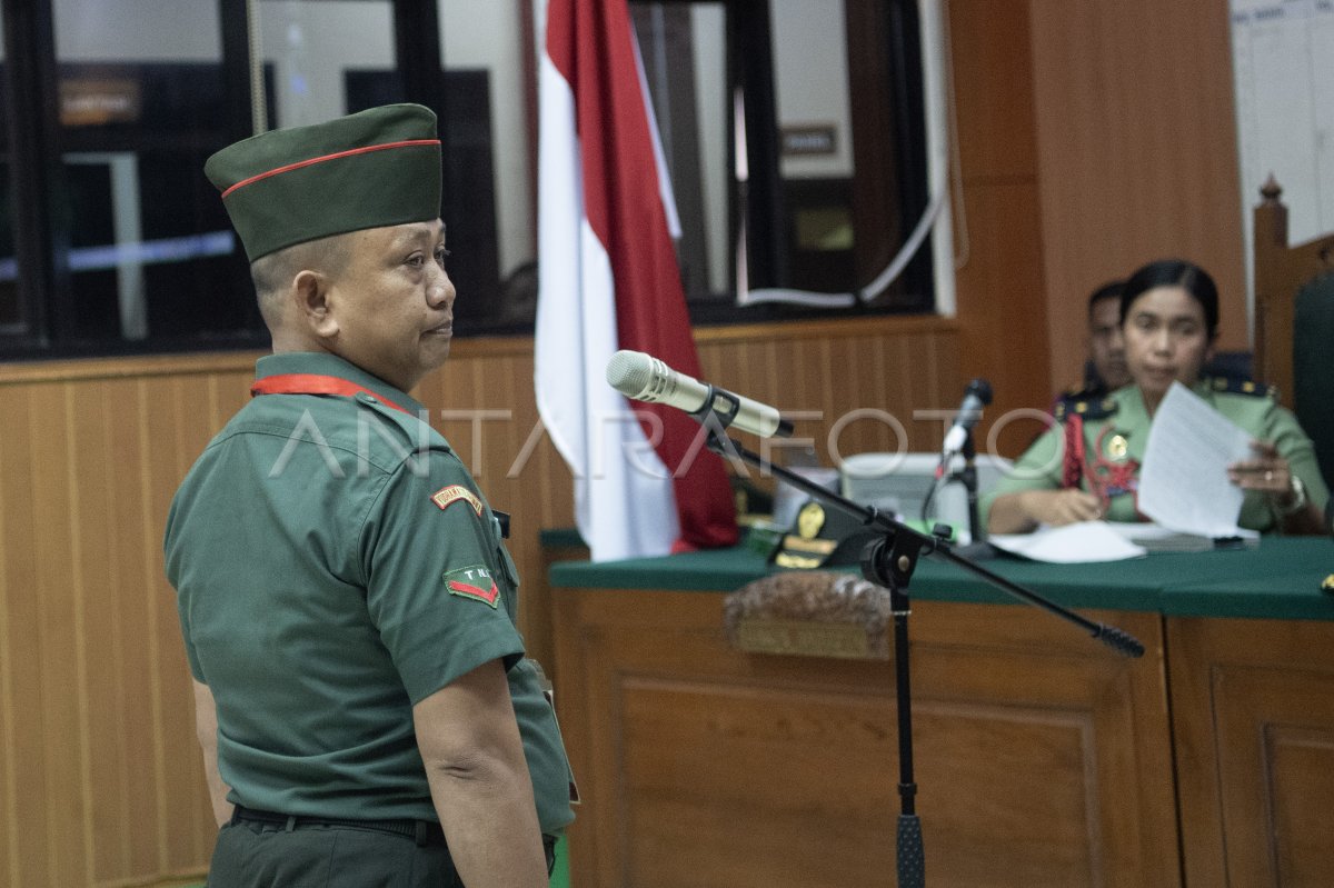 Sidang perdana penembakan polisi di Lampung