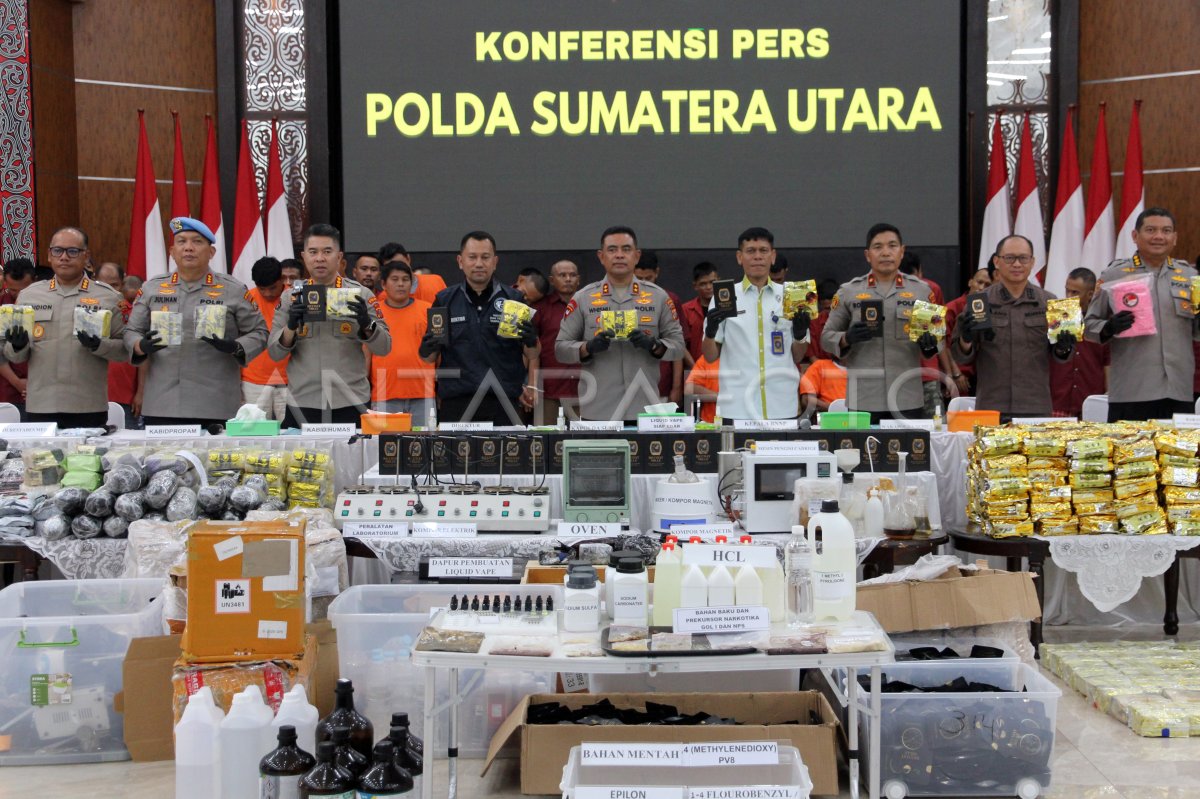 Polda Sumut reveals cases of international network narcotics