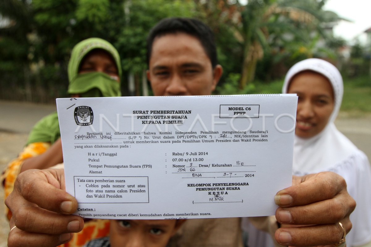 UNDANGAN PEMILU PRESIDEN 2014 | ANTARA Foto