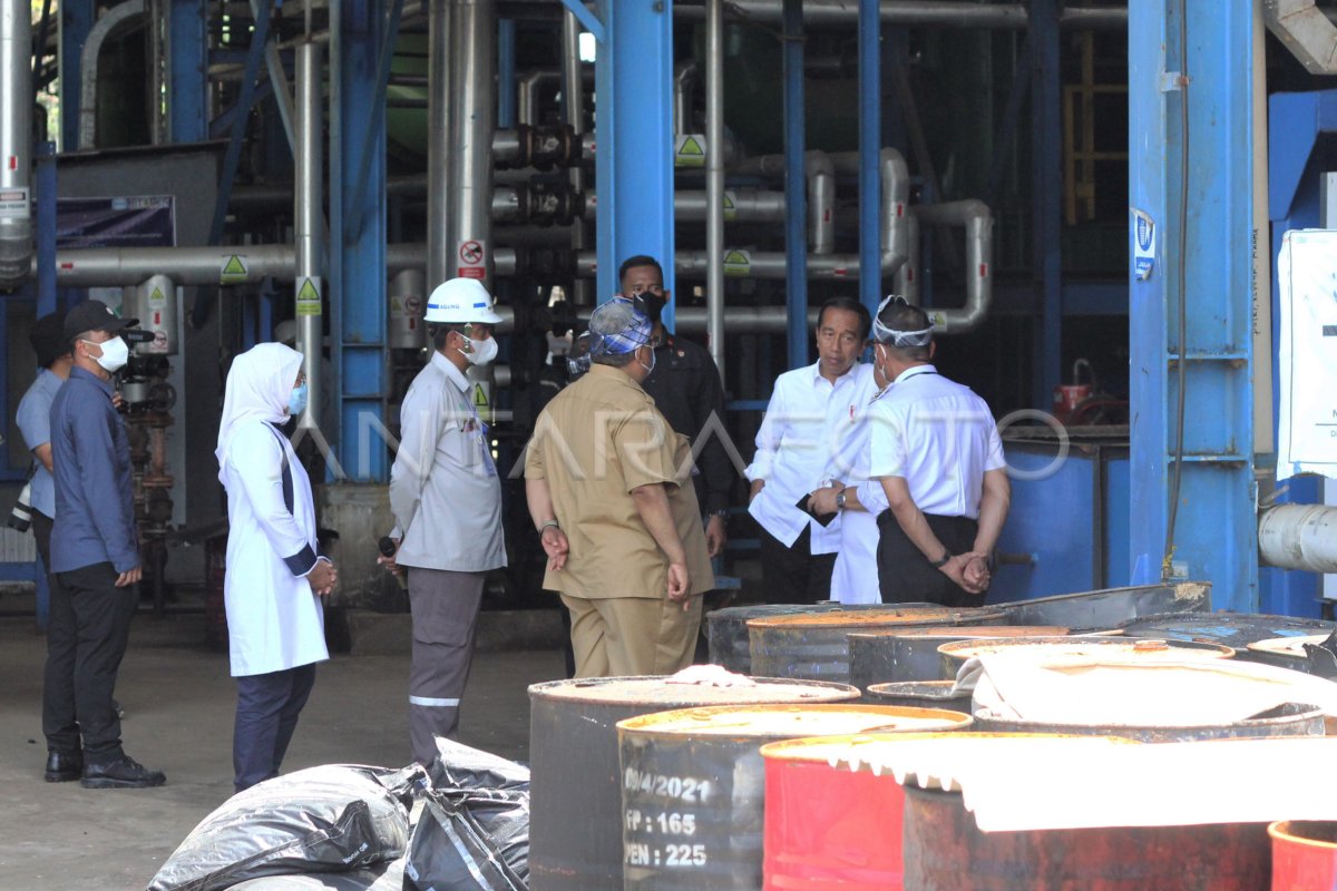 PRESIDENTE JOKO WIDODO VISITA LA PLANTA DE ASFALTO
